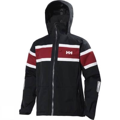 Chaquetas Helly Hansen Salt Hombre - Negras / Rojas - Chile ULG947651